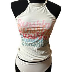 Tankini retro "Sunshine" crema | Talla S