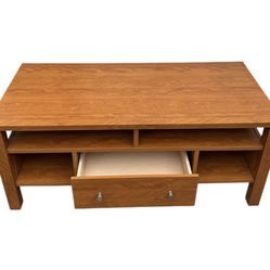 Like new wooden TV entertainment center media console .