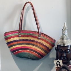 Brand New Woven Tote Bag Imported From Mexico