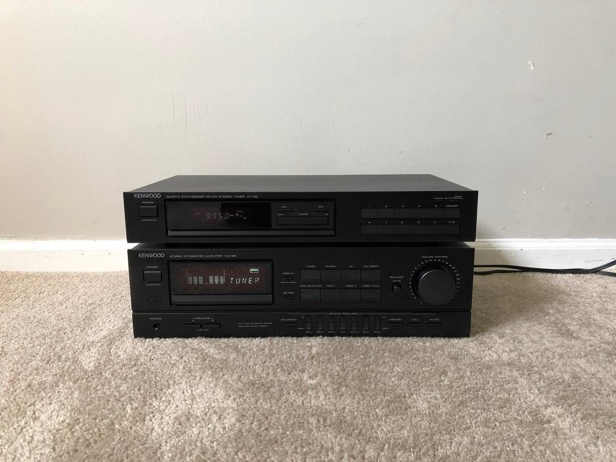 Kenwood Home Stereo Vintage System - Amplifier and Tuner Receiver