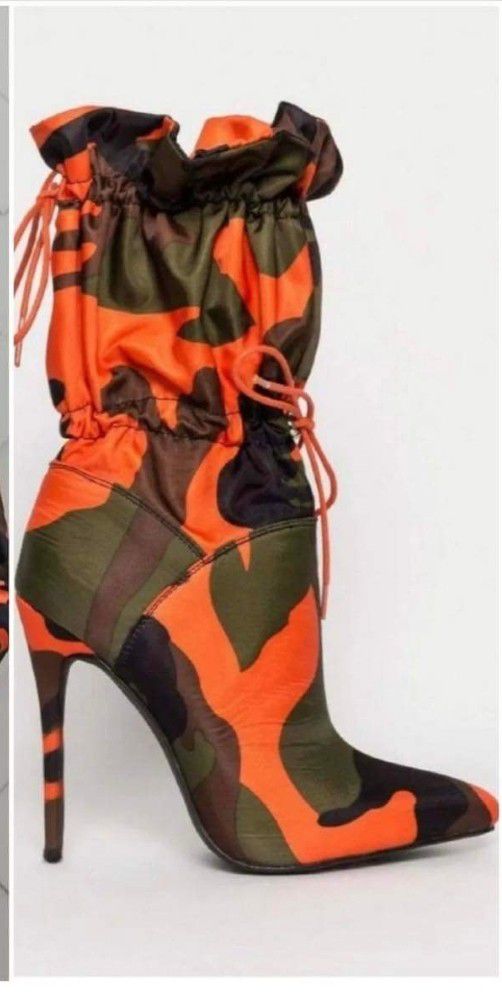 Short Camouflage Boots 