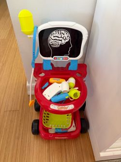 Kids toy doctor set/cart