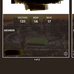 Padres Tickets For Saturday May 7 