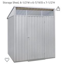 Steel Storage Shed (new, Out Of Box)