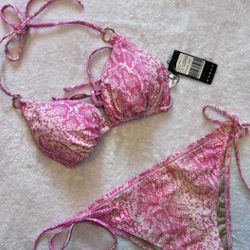 Snake Print Bikini Set 