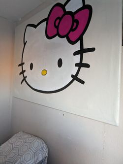 Huge canvas Of Hello Kitty Painting