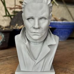 Michael Myers 3D Printed Bust- Halloween Statue 6.5” Gray Unpainted Horror