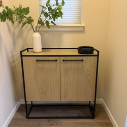 Crate & Barrel Cage Entryway Cabinet