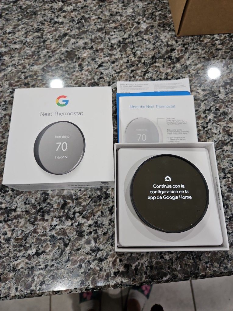 Google Nest Thermostat Charcoal Color