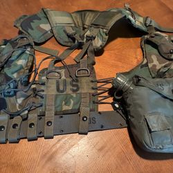 US military Vest belt Canteen Gortex Pants