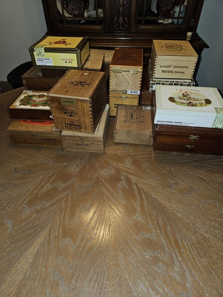 Assortment Of Boxes, 17 Wood,4 Cardboard ,price Is For All