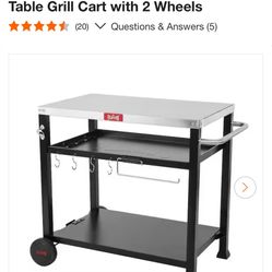 Stainless Steel Mobile Food Prep Table