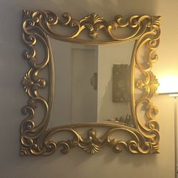 Art deco Gold Mirror