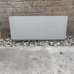 Modern Outdoor Planter Box Large Rectangular Gray Garden Patio Planter