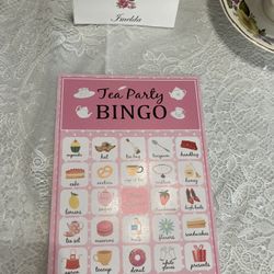 Tea Party Bingo