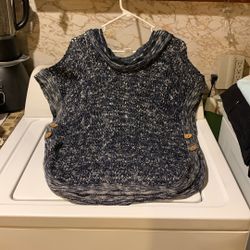 Women’s Knit See-Through sleeveless sweater