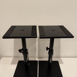 Set of 2 Desktop Studio Monitor Speaker Stands Bookshelf Speaker Stands 