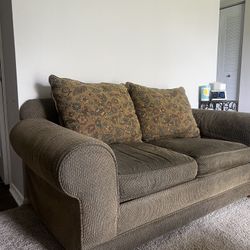 Dark Green Loveseat