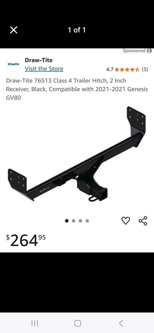 Draw Tite 76513 Trailer Hitch Tow