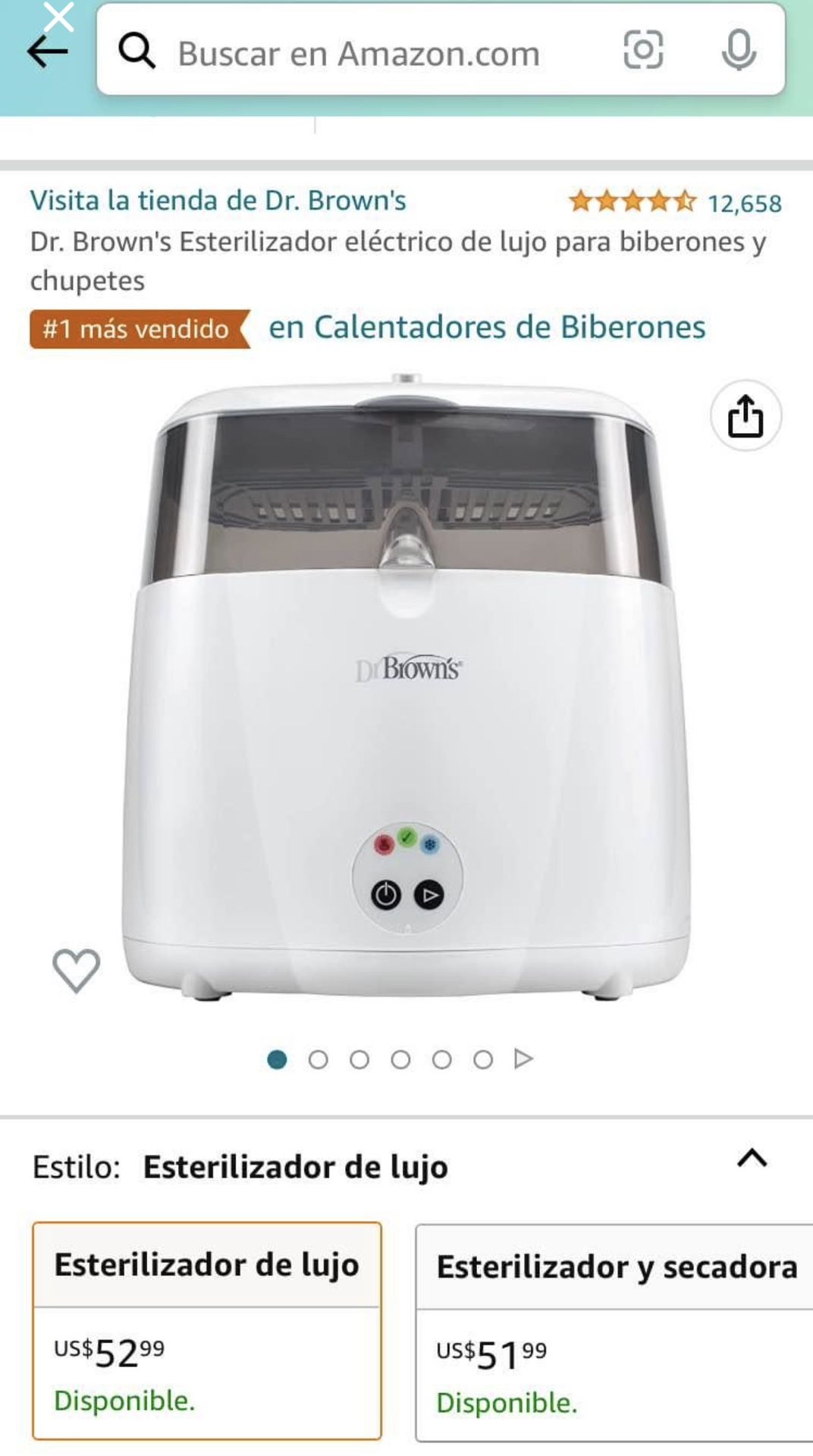 Drbrows Deluxe Bottle