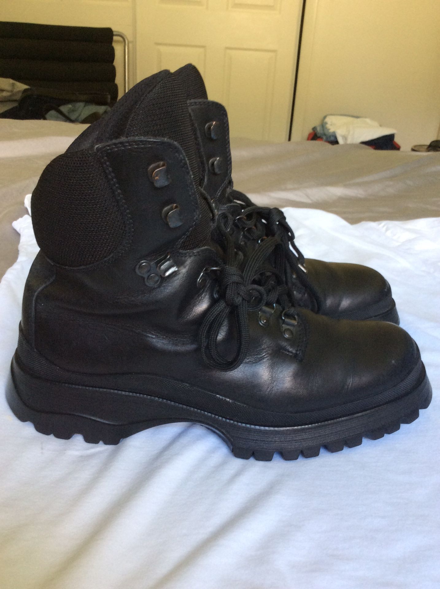 Prada combat Boots sz 9 us