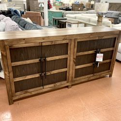 New 80” Console — SOLID WOOD