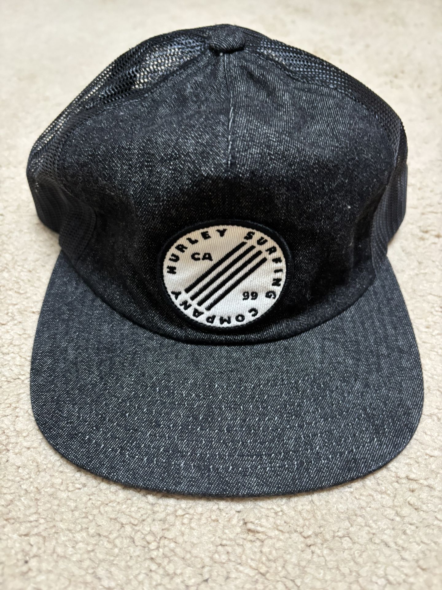 Hurley Surfing Polyester/Mesh SnapBack Hat (Black)
