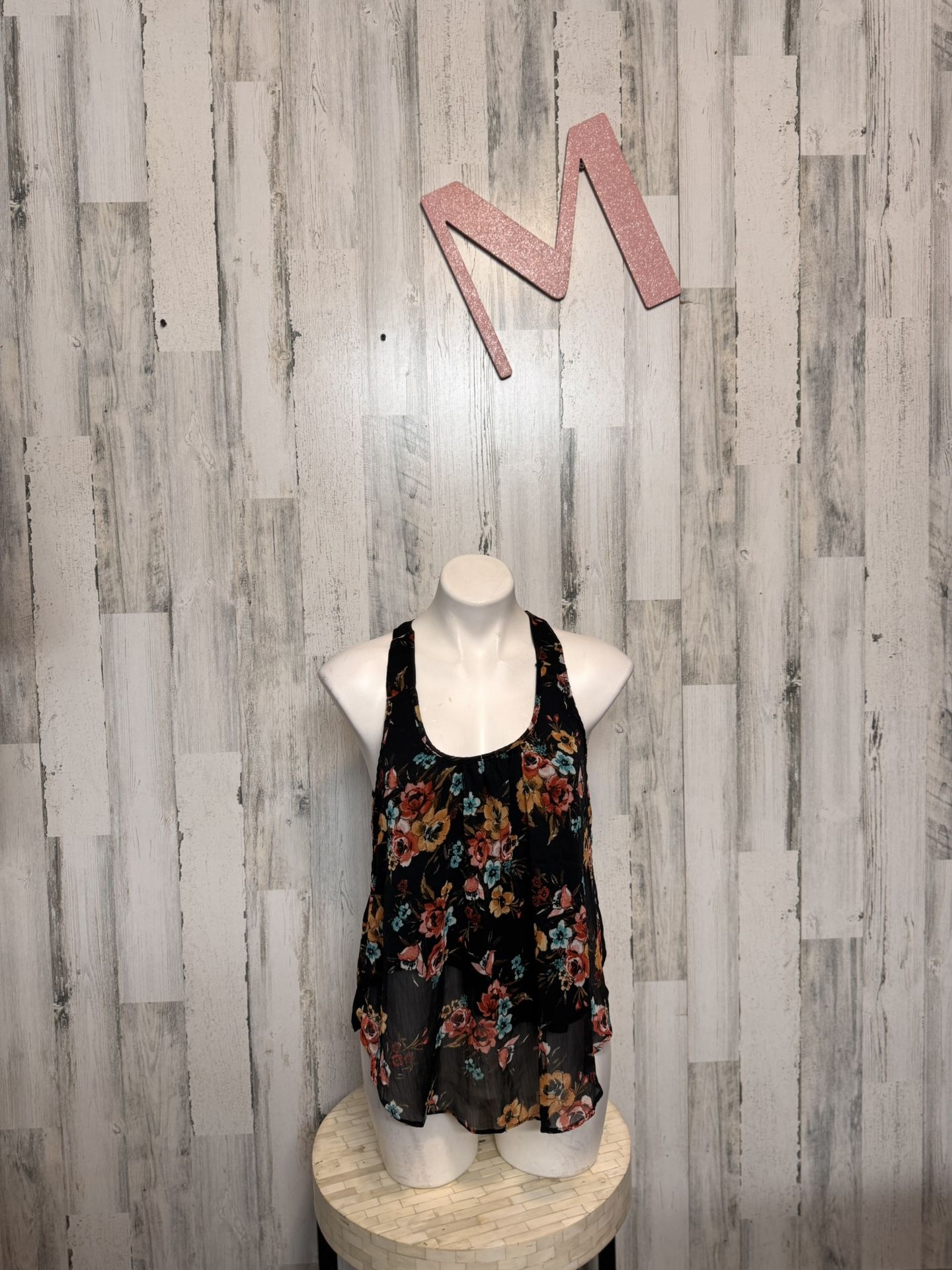 Ambiance floral blouse size medium