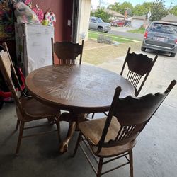 Table And 4 Chairs