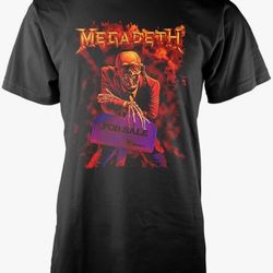 Megadeth Men's Peace Sells Short Sleeve T-Shirt Size  MEDIUM 