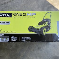 RYOBI ONE+ HP 18V Brushless 16 in. Cordless Battery Walk Behind Push Lawn Mower - Only Lawnmower 
