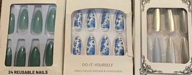 Luxury press on nails 3 sets
