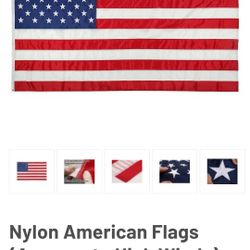 American Flag 12FT X 18FT 100% Nylon Made In USA 