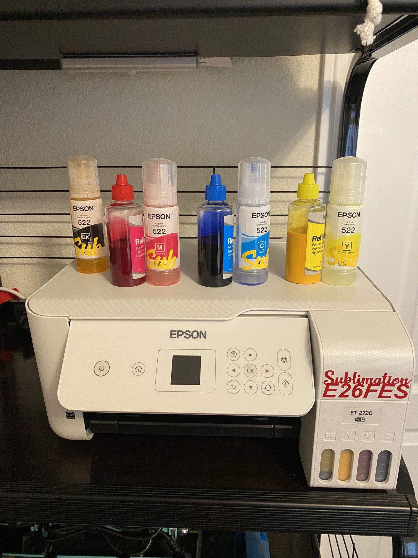 Epson 2720 Converted Sublimation Printer & Ink