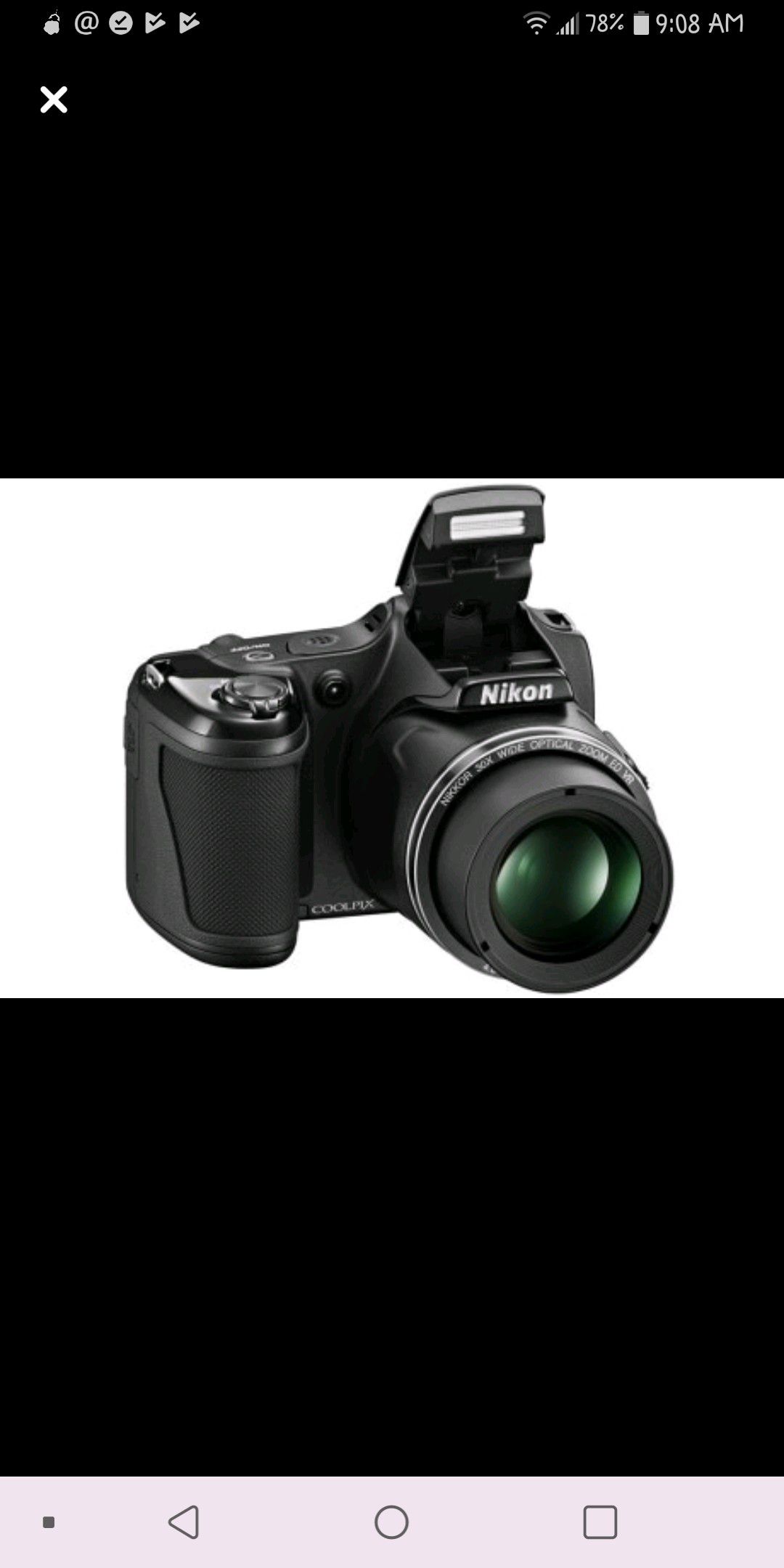 Nikon Coolpix L820 Black Digital Camera