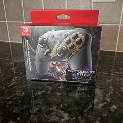 Just Released Nintendo Switch Controller Pro Controller “Monster Hunter Rise Edition” 