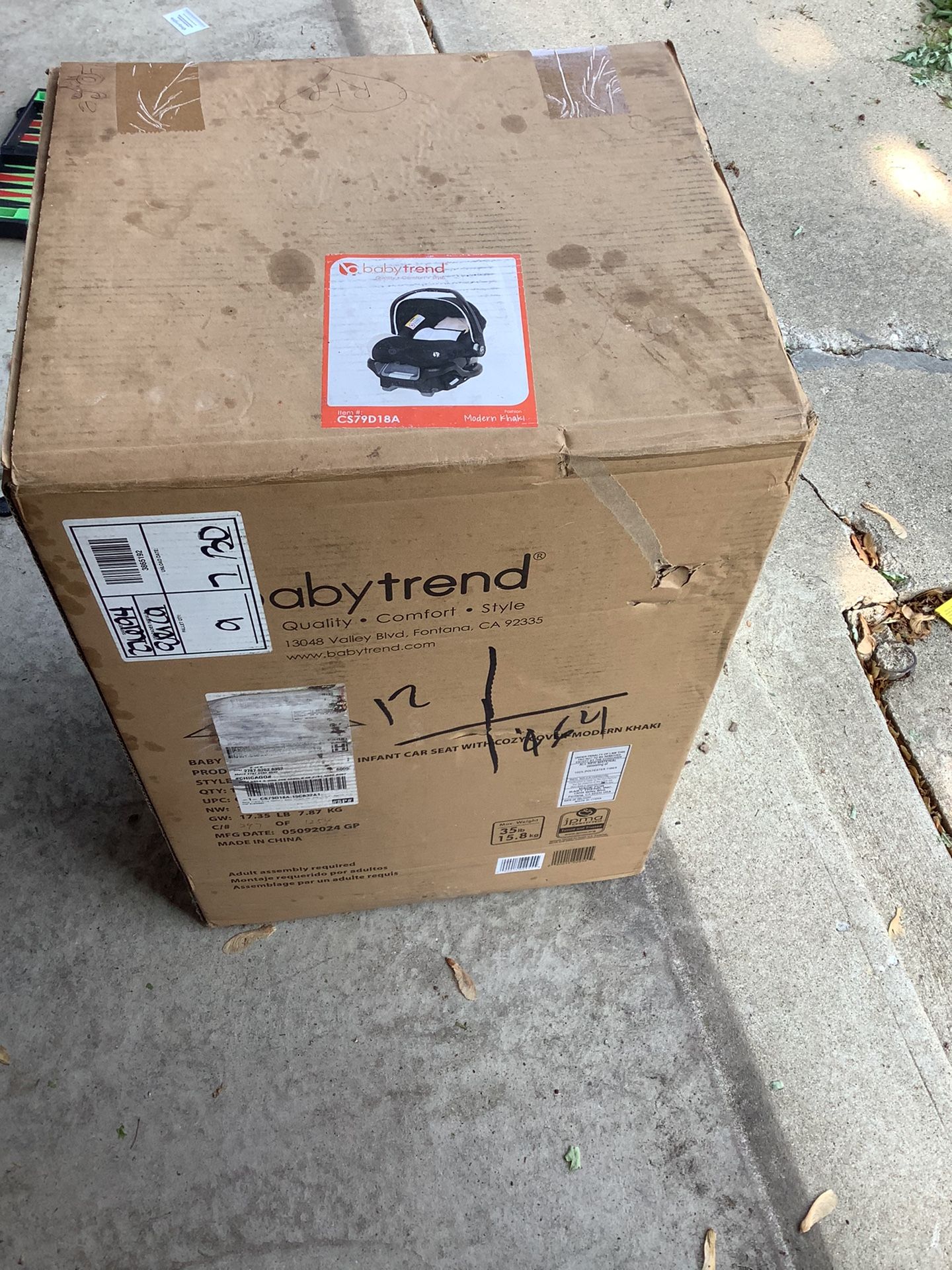 Brand Baby Car Seat By Babytrend