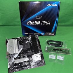 ASRock B550m Pro4 AM5 AMD Micro-ATX Motherboard