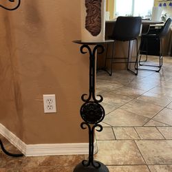 Candle Holder With Decorative Candle