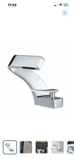 “New”Modern Waterfall Chrome Single-Handle Bathroom Faucet