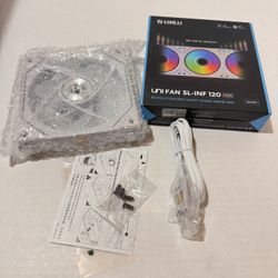 Lian Li UNI Fan SL-Infinity 120-Single Pack-ARGB Fan-Infinity Mirror-Daisy-Chain Design-Customizable Lighting Effects-One Cable Connection-Without Con
