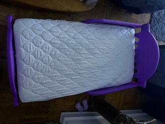 Purple Toddler Bed with Mattress