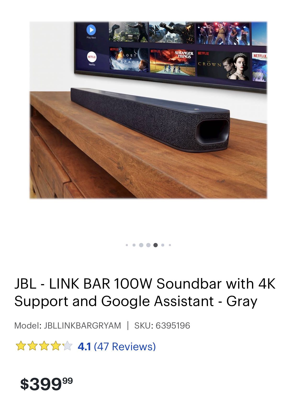 JBL sounbar with google assistant and wireless subwoofer