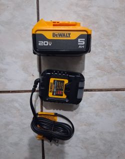 Dewalt 20v 5.0 battery plus charger