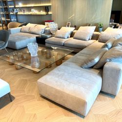 Minotti Freeman Leather Sofa  