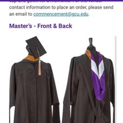 GCU graduate Cap Tassle And Gown