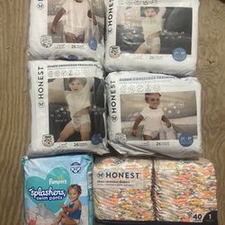 Honest Diapers and Pampers Splashers