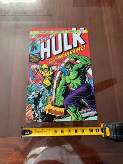 Incredible Hulk #181 Metal Cover Art Sign
