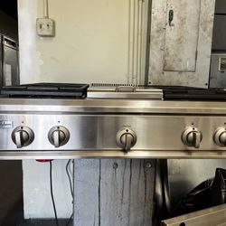 Ge Monogram 36”Wide Gas Range Stove Stainless Steel 