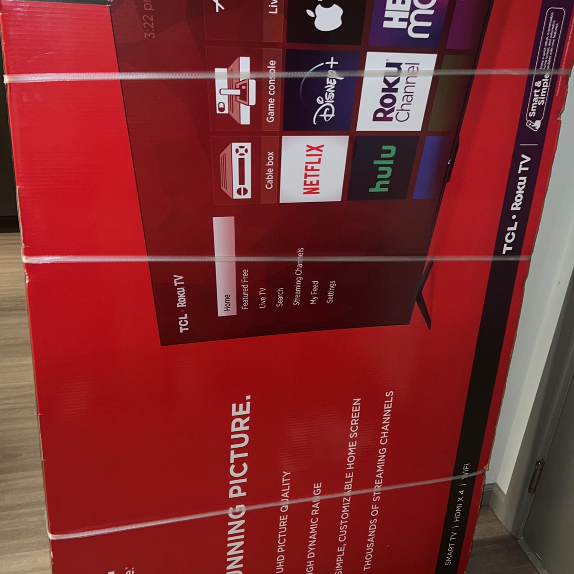 TCL 65 inches 4K Roku TV